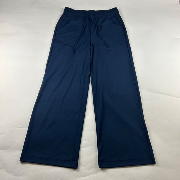 Lou & Grey Navy Soft Knit Wide Leg Lounge Pant M New - Picture 1 of 7